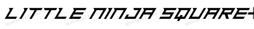 little ninja square字体转换